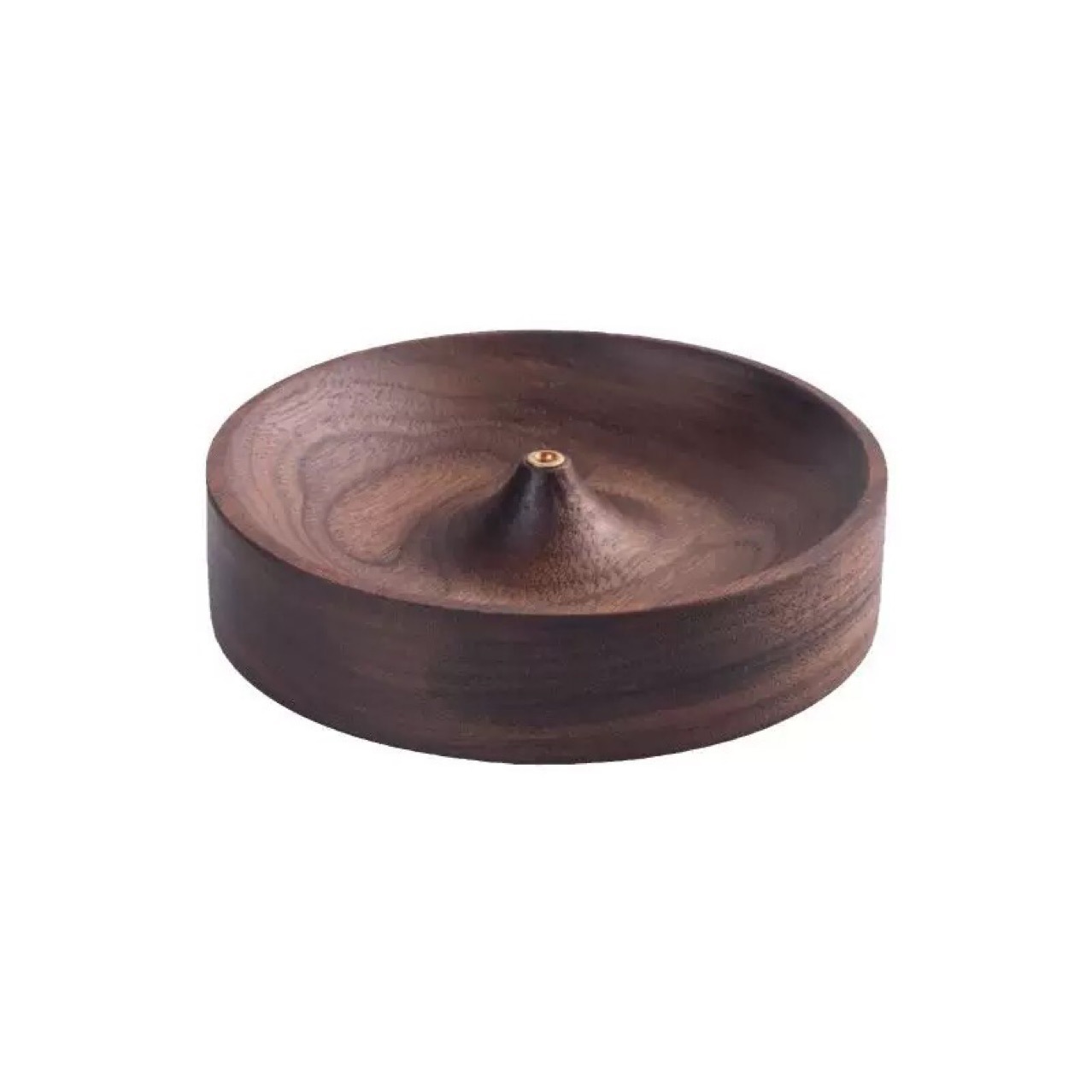 North American black walnut solid wood incense burner, household handcrafted tea ceremony round incense base, agarwood plate support, handicraft gift Application Scenario