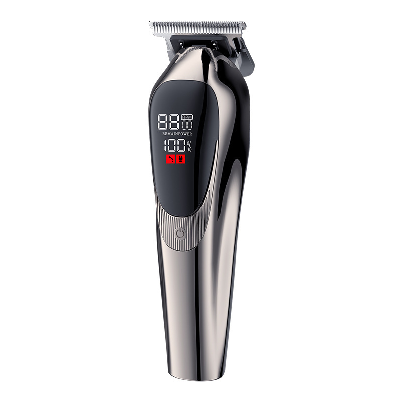 Retro electric hair clipper, men's household shaving machine, dual-speed LCD digital display oil head engraving electric clipper Application Scenario