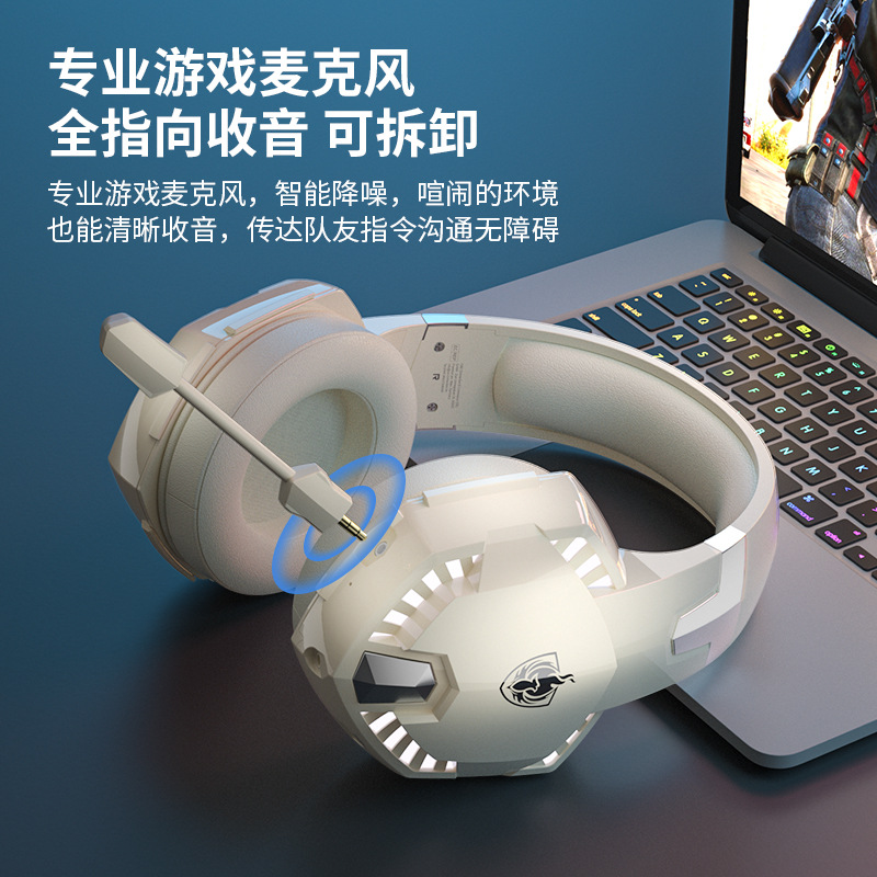 The Inzo G2000Pro head-mounted headset is a digital accessory for playing playerUnknown's Battlegrounds (PUBG) with sound positioning and Bluetooth gaming without delay Application Scenario