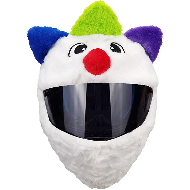 2023 Cross-border Cycling Warm Helmet Cap, Street motorcycle plush cover, motorcycle helmet Cartoon Protective face mask Item Picture