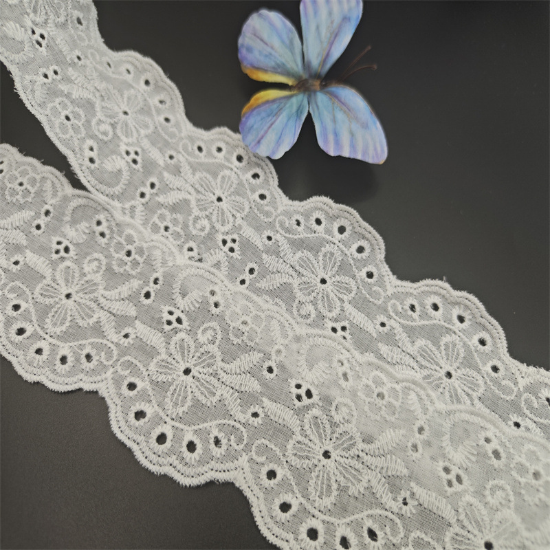 花边/灰色蕾丝花边/手工钉珠/纸制品花边/服装边辅料细节图