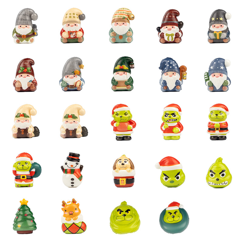 Cross-border bestsellers: Slow rebound and stress-relieving figurines, Christmas pendants, children's toys and handicrafts, star and anime peripheral gifts details Picture