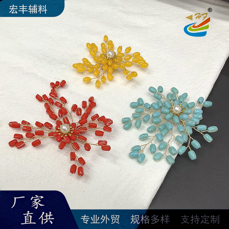 复古松石编制民族风个性百搭胸针开衫别针藏式异域高档胸花配饰