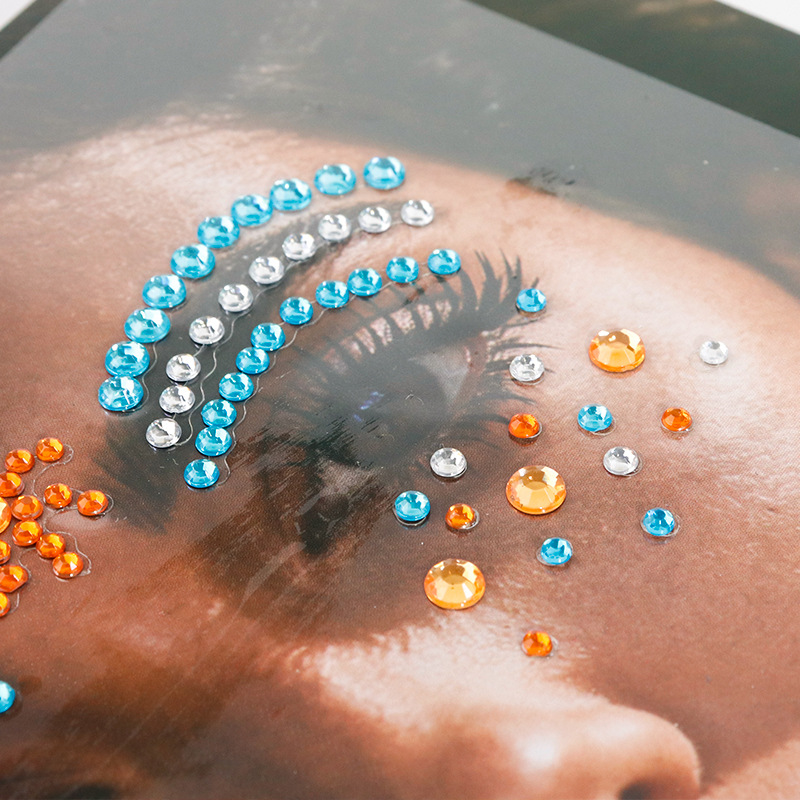 New makeup for the World Cup in the US, Canada and Mexico, eye corner stickers, facial decorations, 3d diamond ornaments, home decorations, wall paintings, diamond paintings and leather paintings Application Scenario