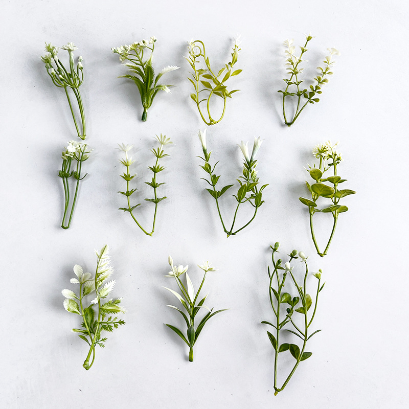 多款仿真花水草植物墙盆景装饰配件办公文化园艺仿真植物配件