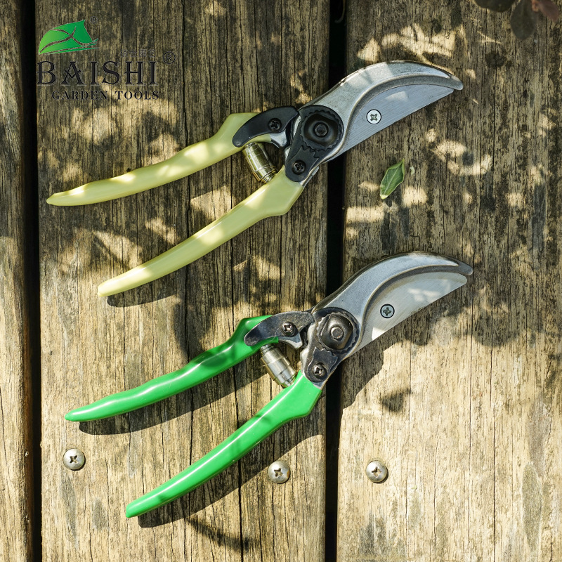 佰世园艺修枝剪果树粗枝剪家用盆栽花艺剪园林工具防滑省力剪刀