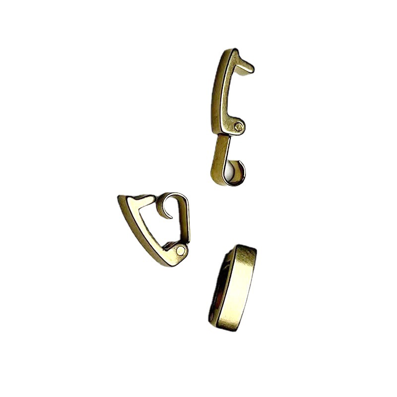 Copper bullet-shaped bracelet buckle, necklace buckle, connecting buckle, DIY handcrafted buckle, jewelry accessory, 18mm Item Picture
