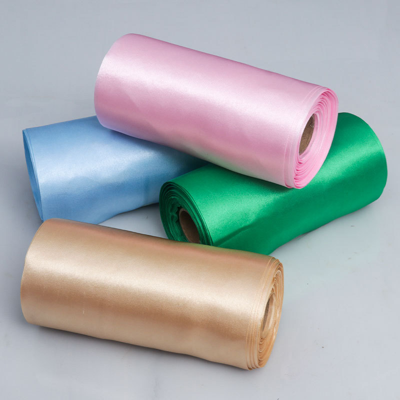 15cm multi-color ribbon wedding chair back decoration ribbon gift packaging ribbon bow textile fabric details Picture
