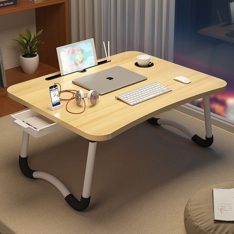 可折叠床上书桌宿舍小桌子学生学习桌坐地懒人折叠桌 家用简约小书桌宿舍学生学习写字小桌板