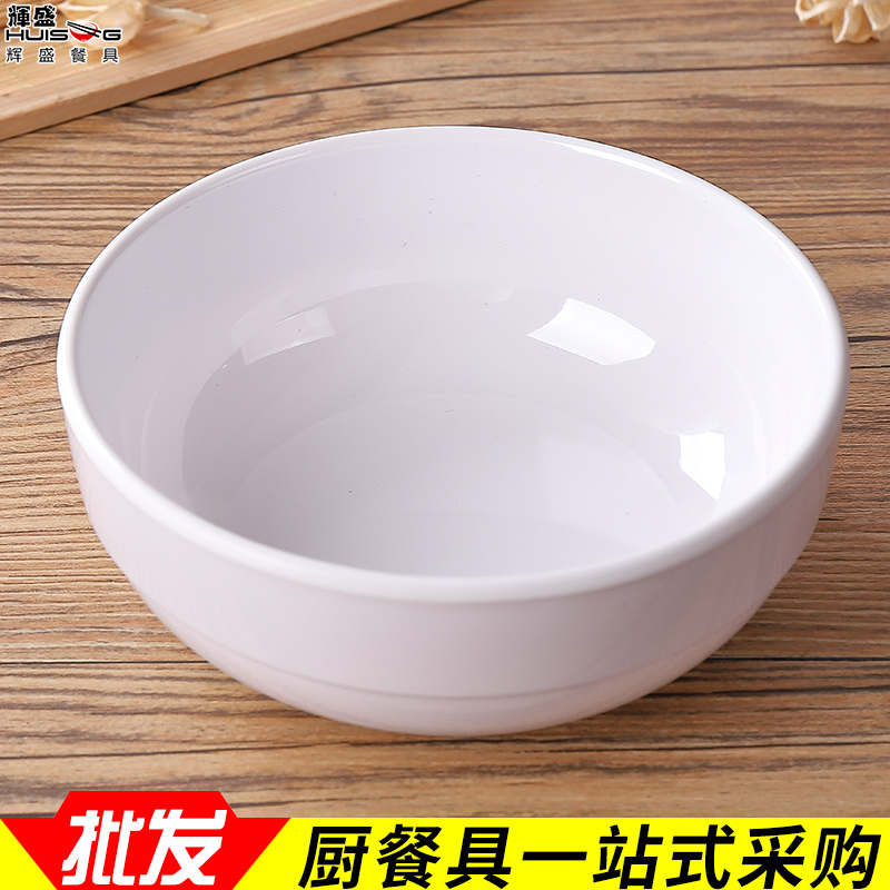 Restaurante coreano especial imitación porcelana mezcla tazón de arroz tazón de sopa tazón de cáñamo tazón de ramen comercial de metamina juego de vajilla de cerámica de uso diario details Picture