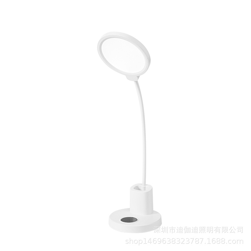 Digadi LED eye-protecting desk lamp, dual lithium battery charging, three-level color adjustment, five-level brightness, dormitory, office, study, reading lighting, night light, eye-protecting desk lamp Item Picture