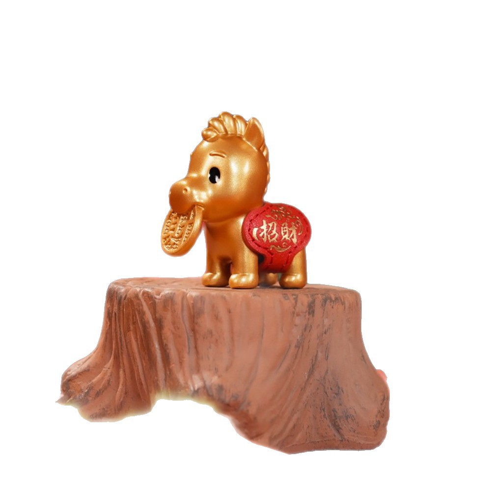 镇澜宫2026年马年新款运富马金属摆件运财马摆件木马摇马玩具详情图5