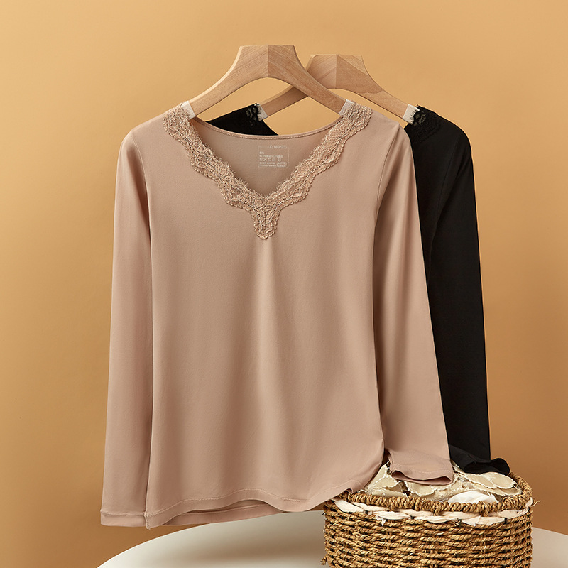 Autumn and winter ultra-thin invisible mask, skin care garment, high-elasticity thermal underwear set for women, skin-friendly and comfortable details Picture