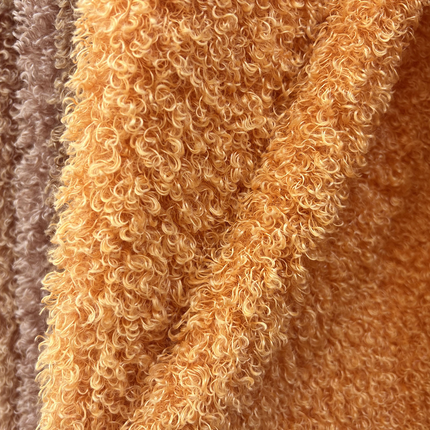Teddy long roll velvet fabric 700g animal hair bristle clothing accessories Throw pillows, shoes and hats home textiles natural textile raw materials Specification image