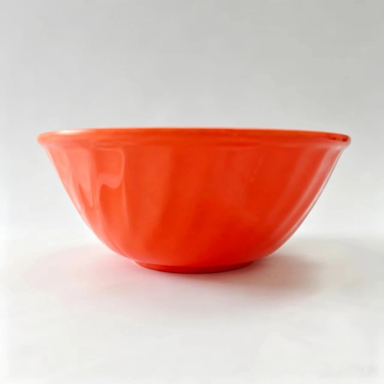 Orange-red melamine 7-inch pomegranate-patterned rice bowl, soup bowl, commercial round seasoning bowl for hot pot details Picture