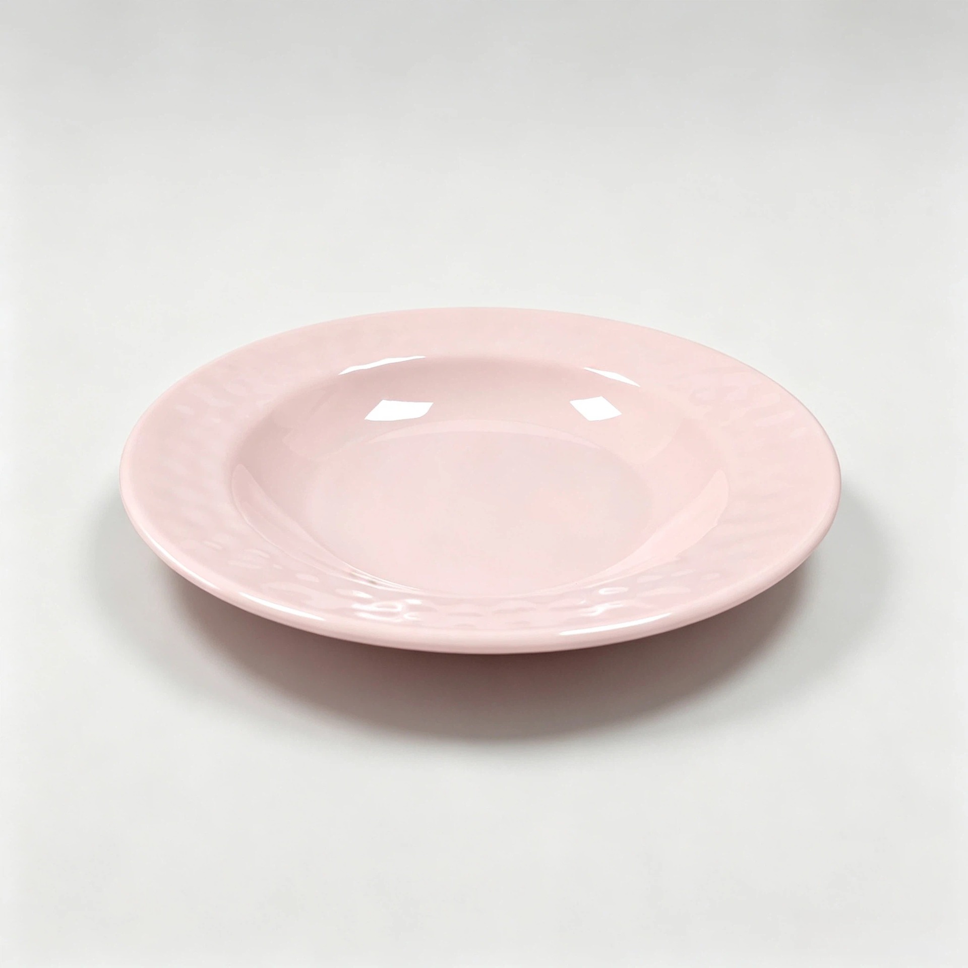 Melamine single-color round plates, commercial imitation porcelain soup plates, hotel restaurant, vegetable restaurant plates, restaurant tableware Specification image