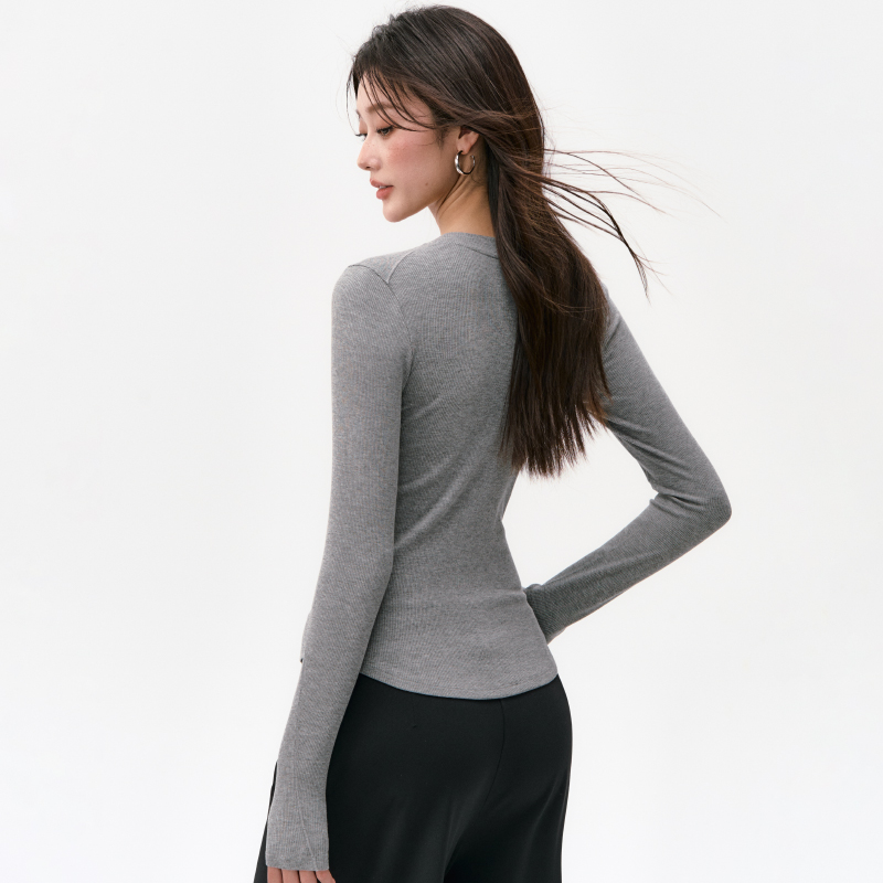 Weightlifting fairy autumn and winter sportswear, women's threaded long-sleeved fitness Pilates training suit, large-sized yoga suit details Picture