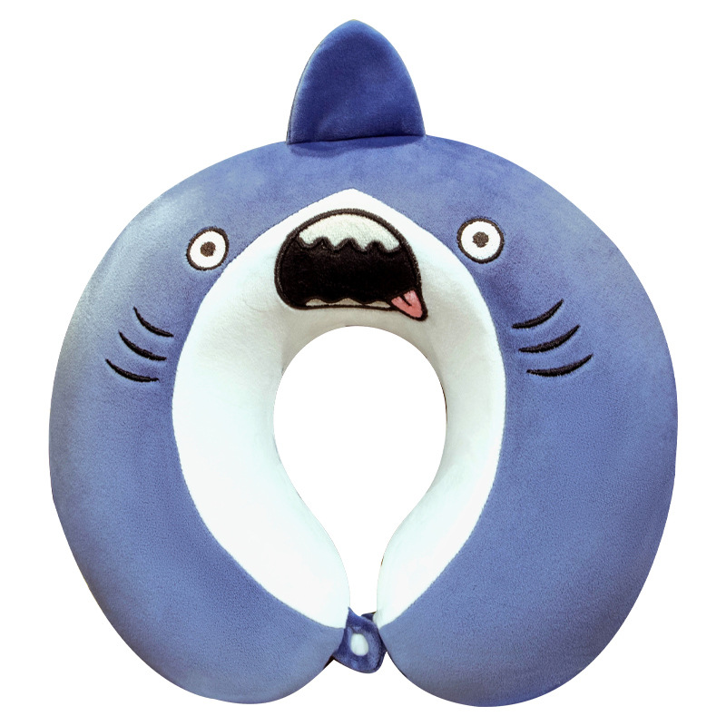 熊猫记忆棉U型枕飞机旅行便携颈枕慢回弹午休护颈枕头加logo批发家纺枕芯类详情图5