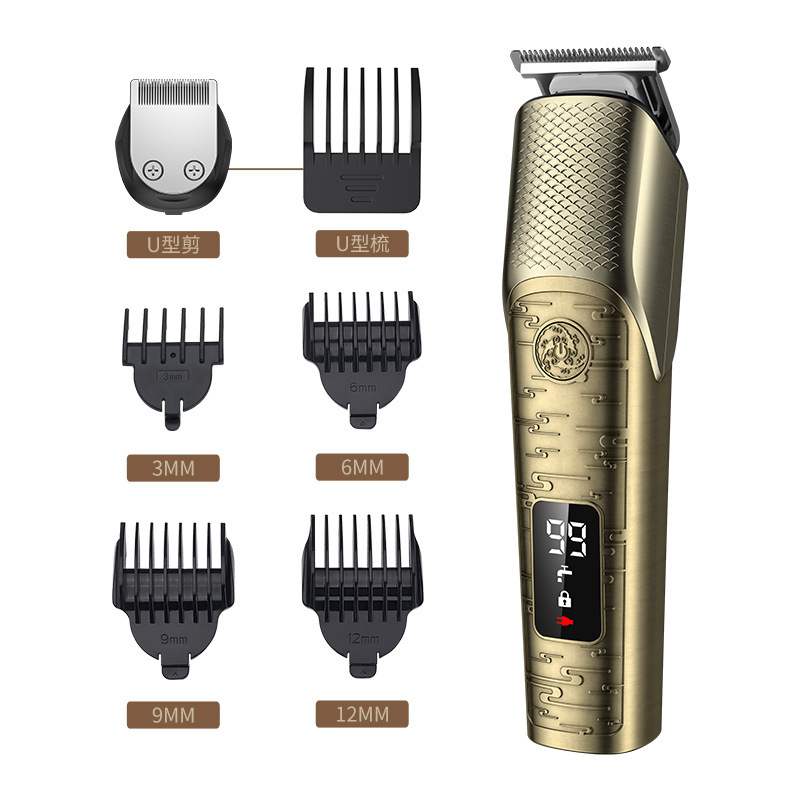 男士跨境新款理发器电动剃须刀套装家用刮胡刀配件电推剪理发剪厂用