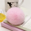 Rabbit fur plush ball, long and short fur handmade fabric printed pendant, doll accessory, pom-pom pendant Application Scenario