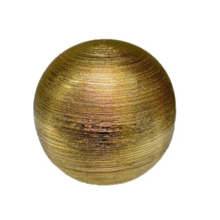 Modern and simple electroplated gold spherical ceramic decorative item, retro handicraft decorative vase for the living room entrance Application Scenario