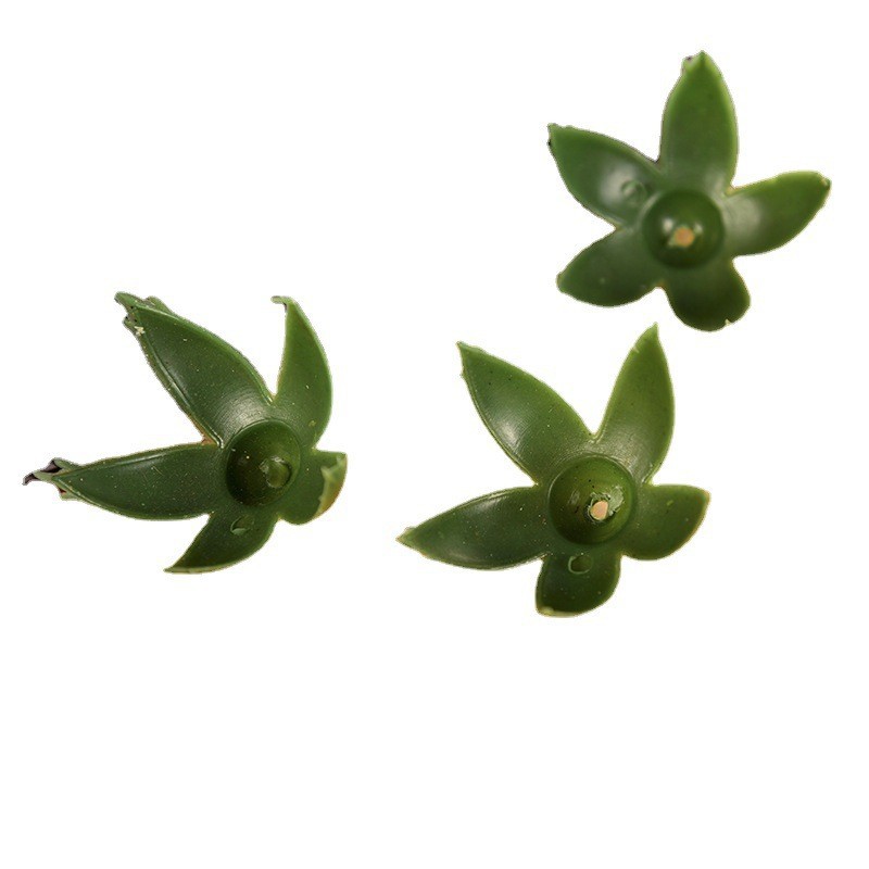 仿真花配件花托花底假花材料五角底批发园艺装饰文化办公用塑料花类配件详情图5