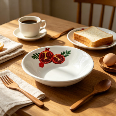 Factory-issued melamine white printed round rice bowls and soup bowls, commercial hot pot restaurant tableware