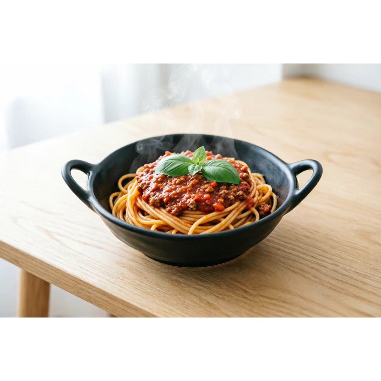 Blue floral patterned double-eared deep bowl tableware and kitchenware are suitable for instant noodles