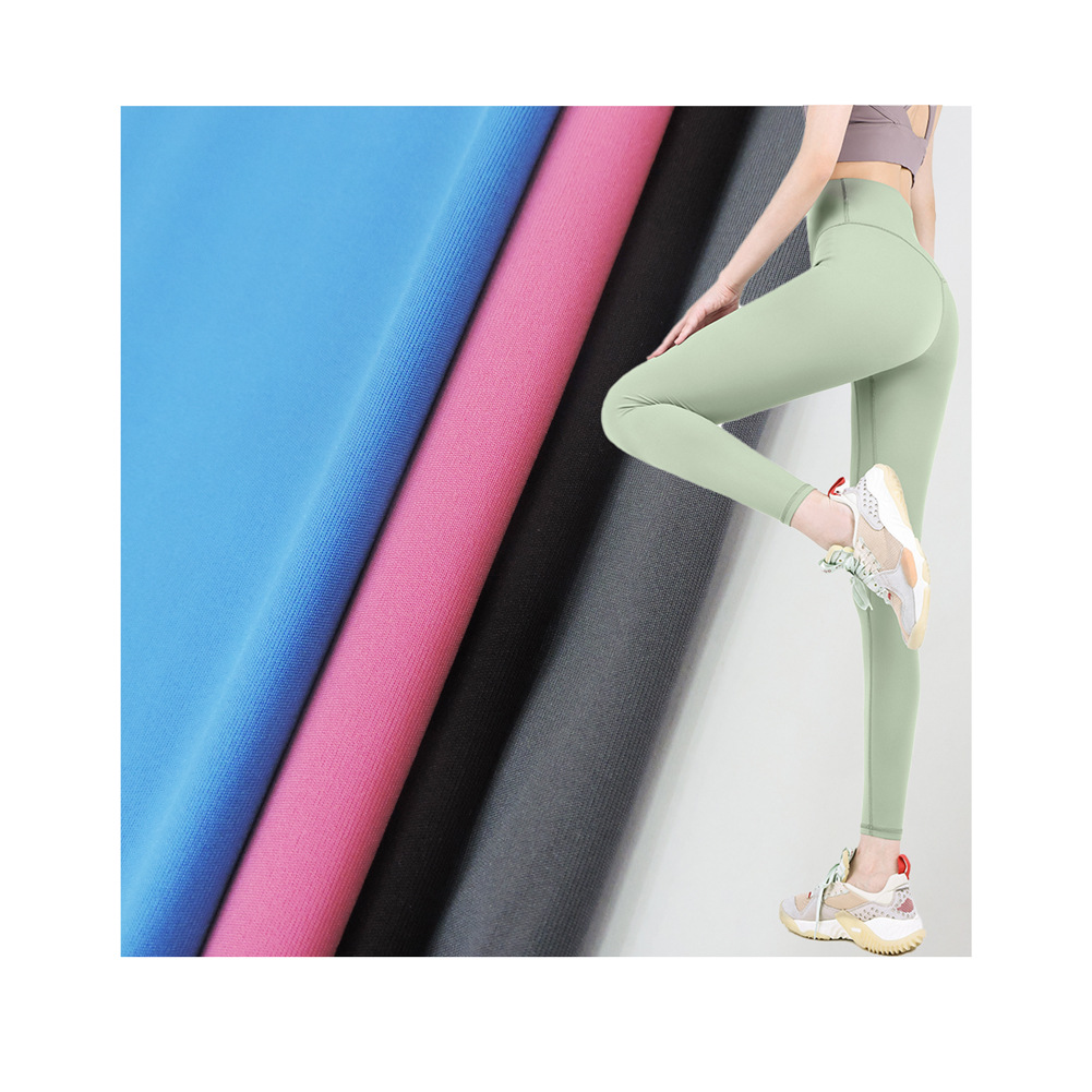 涤氨米兰呢平板弹力四面弹职场西装阔腿裤250g涤纶针织面料运动户外休闲裤