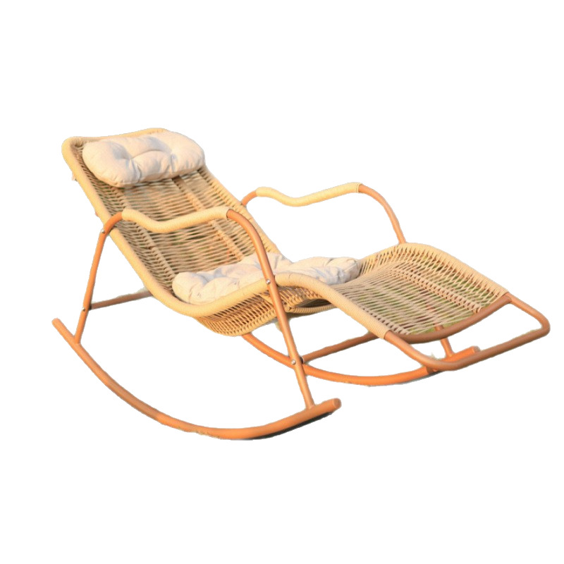 沙发椅/躺椅单人休闲/摇椅老人休闲白底实物图