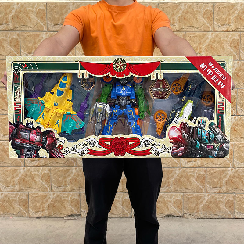 变形机器人金刚黄蜂擎天柱儿童汽车模型套装男孩玩具机构招生礼品盒趣味拼装