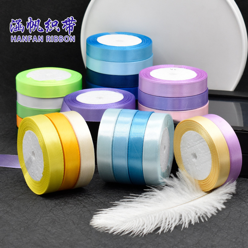 Hanfan webbing 1.5cm wide ribbon, flower baking packaging ribbon, DIY handmade bow, ribbon, clothing accessories, scarf, silk scarf, sun-protective clothing ribbon Specification image