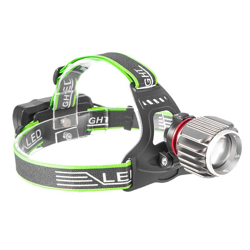 White laser LED telescopic zoom headlamp, 18650 charging outdoor headlamp, high-brightness long-range adventure lighting flashlight headlamp Item Picture