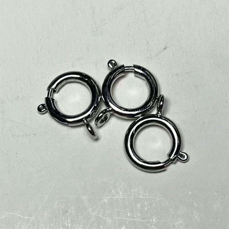 Copper slingshot buckle, gold-plated buckle, necklace, bracelet, spring buckle, water bubble buckle, round buckle, diy jewelry buckle, accessories wholesale Specification image