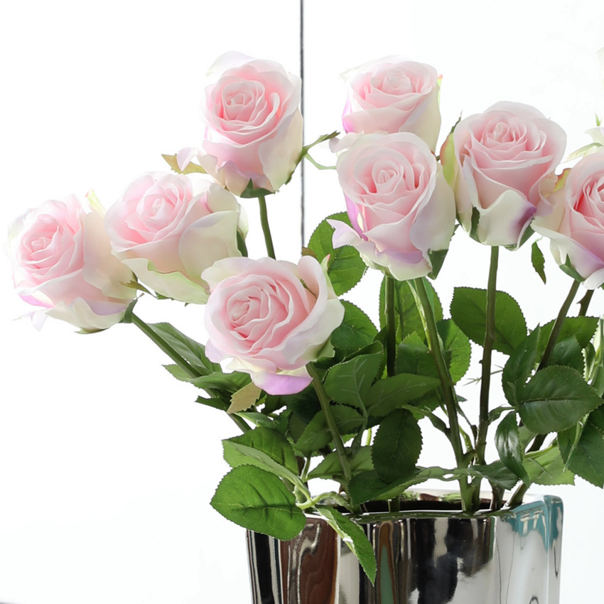 High-end simulated rose bud home decoration, wedding and festival gift box, Valentine's Day romantic display item, office desktop decoration Specification image