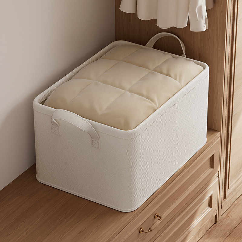 多功能涤棉折叠收纳盒家用衣物被子储物箱布艺防尘整理箱水洗收纳箱