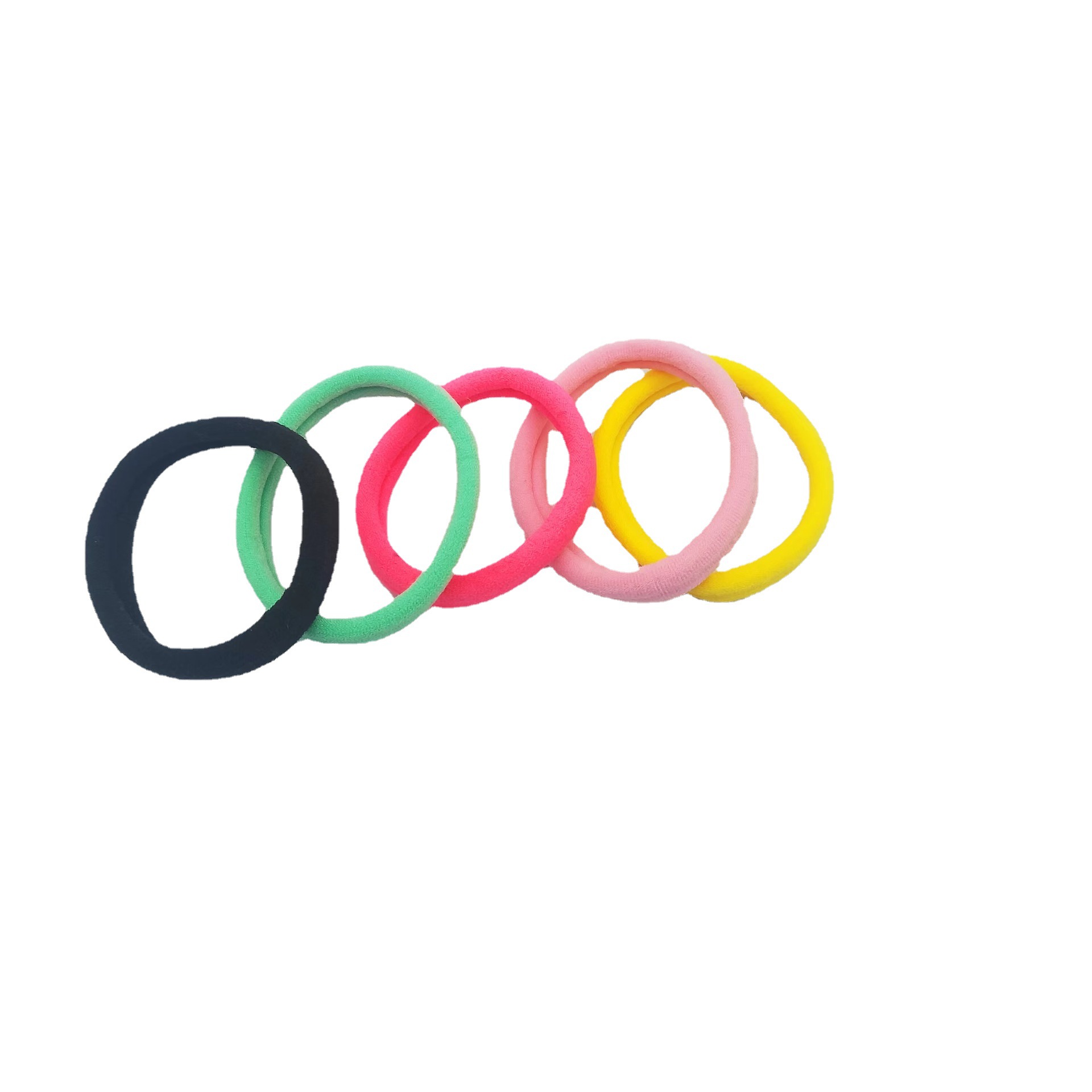 Korean-style simple, high-elasticity, seamless hair tie, versatile candy-colored leather band hair accessory Item Picture