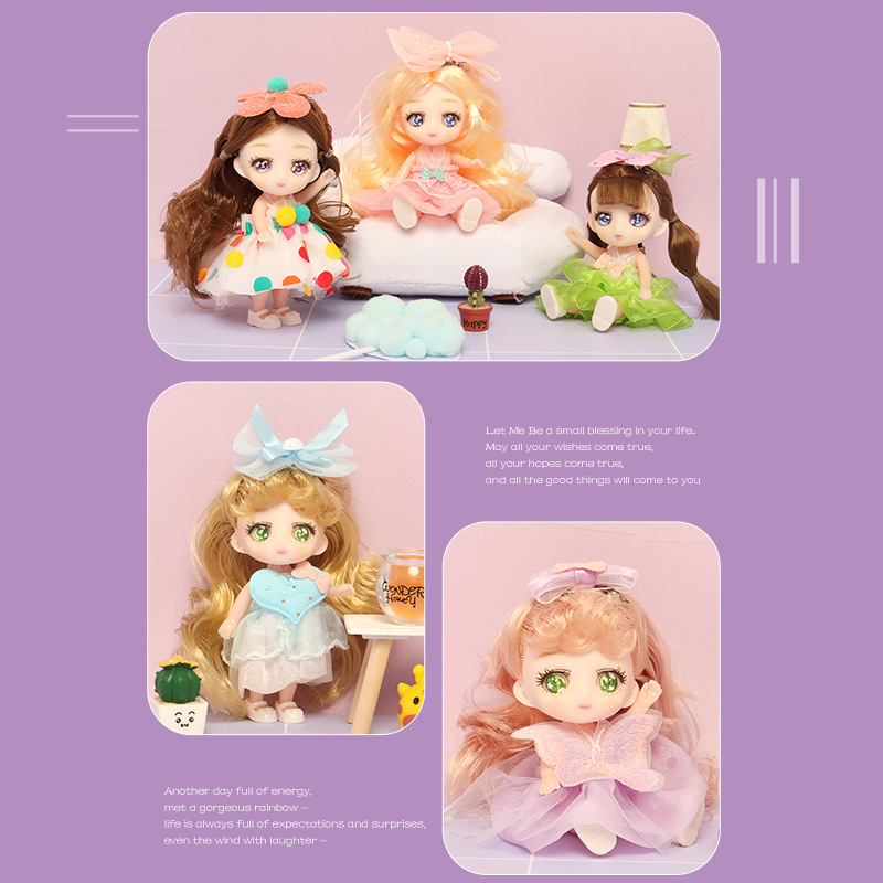 Available in stock: Kaihuanba Princess Wedding Sand Doll, 21-joint 3D real eye doll, little girl toy birthday gift details Picture