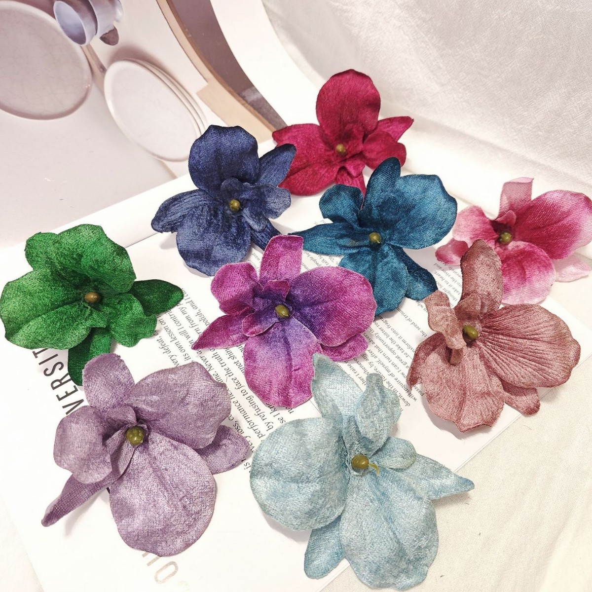 DIY bride's hair accessory, hairpin, wedding accessories, artificial flower, Phalaenopsis gift box, home decoration