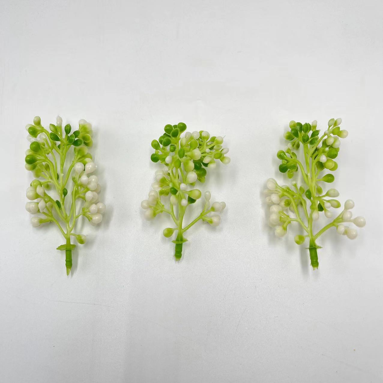 尤加利枝头仿真花塑料配件田园风格办公文化装饰假植物蕨类仿真玫瑰园艺用品