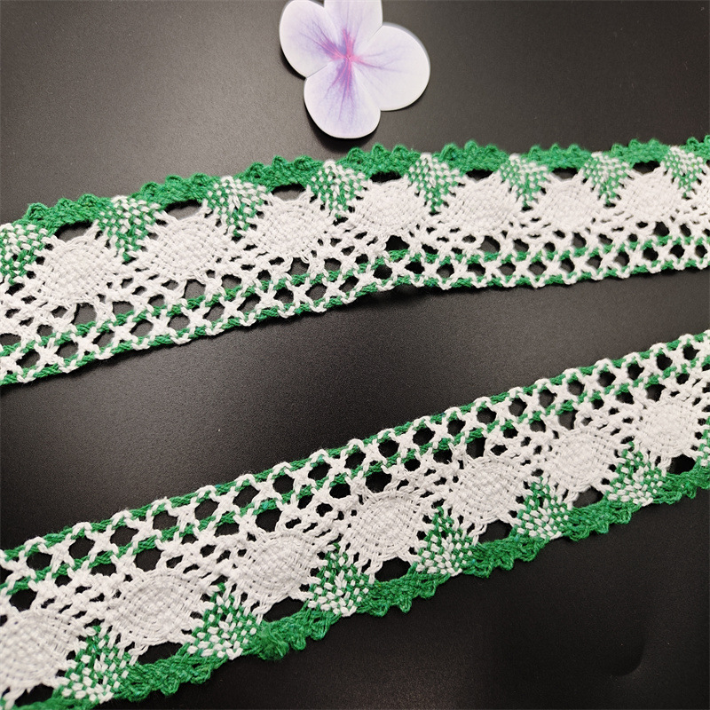 彩色棉线花边镂空DIY家居窗帘沙发服装辅料厂家饰品帽子窗饰镶边