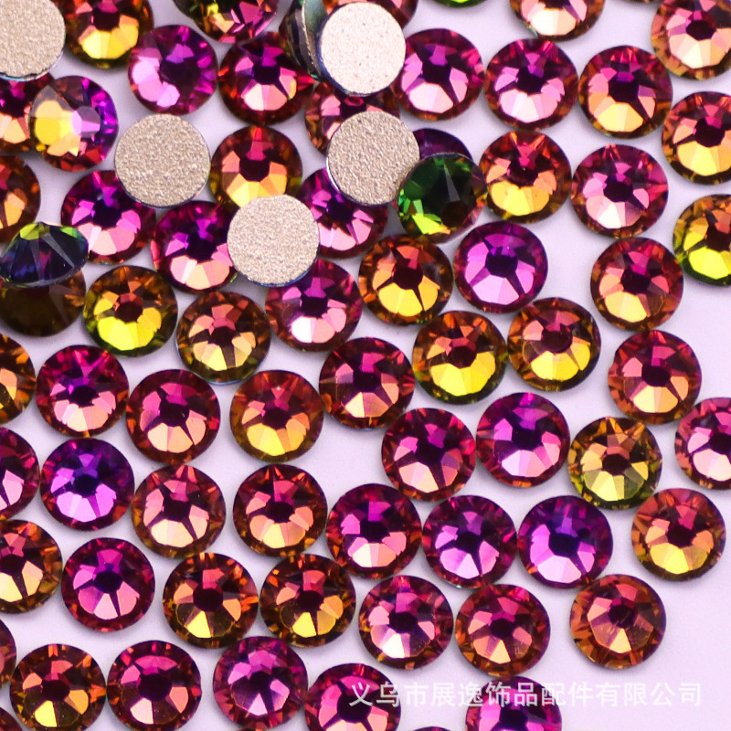 "Imitation Chinese eight small small base Austrian hot diamond white ab water diamond nail art accessories Premium. Specification image