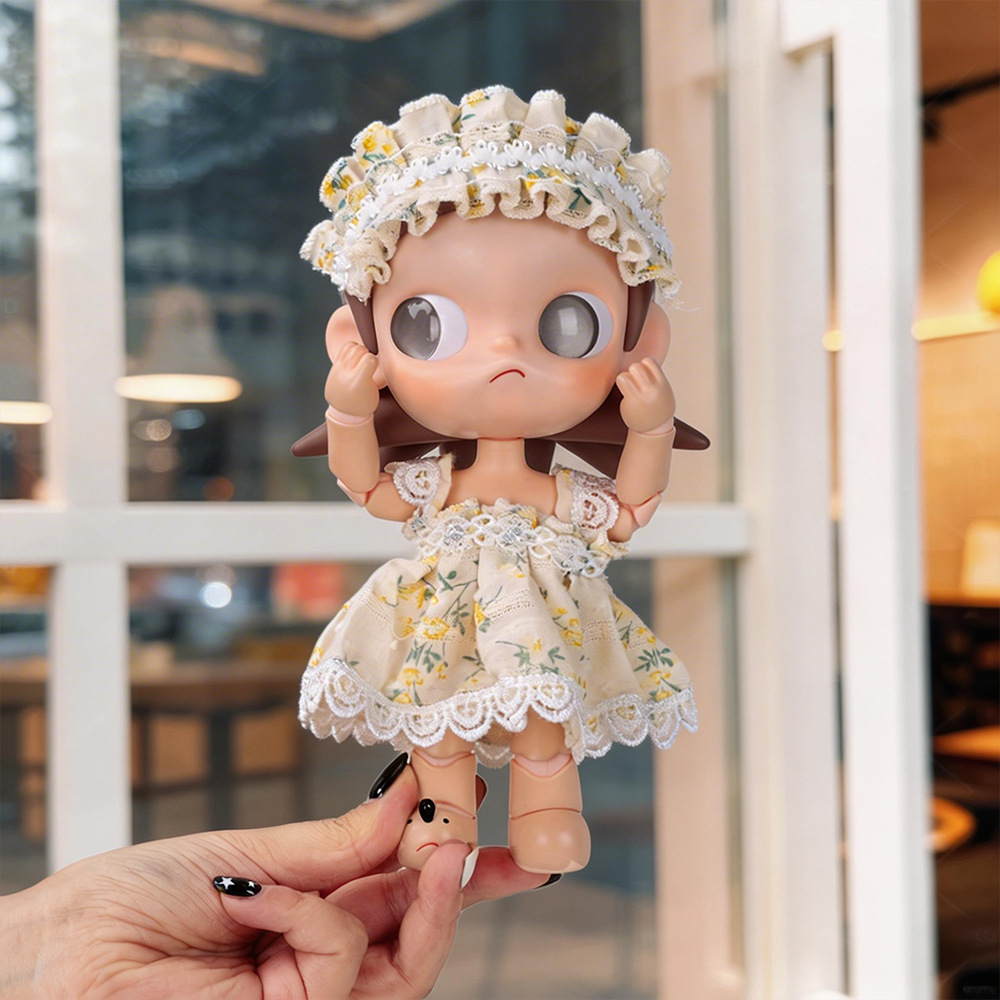 10cm baby dress, mini skirt, lace princess dress, two-piece set, doll clothes, accessories, creative and fashionable clothing Specification image