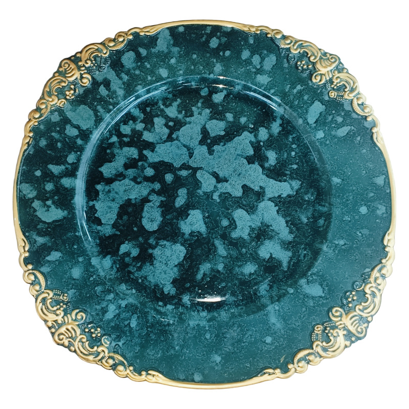 Customized melamine retro-style PP plastic tableware, hotel commercial plates, handicrafts and gifts from an export-oriented factory details Picture