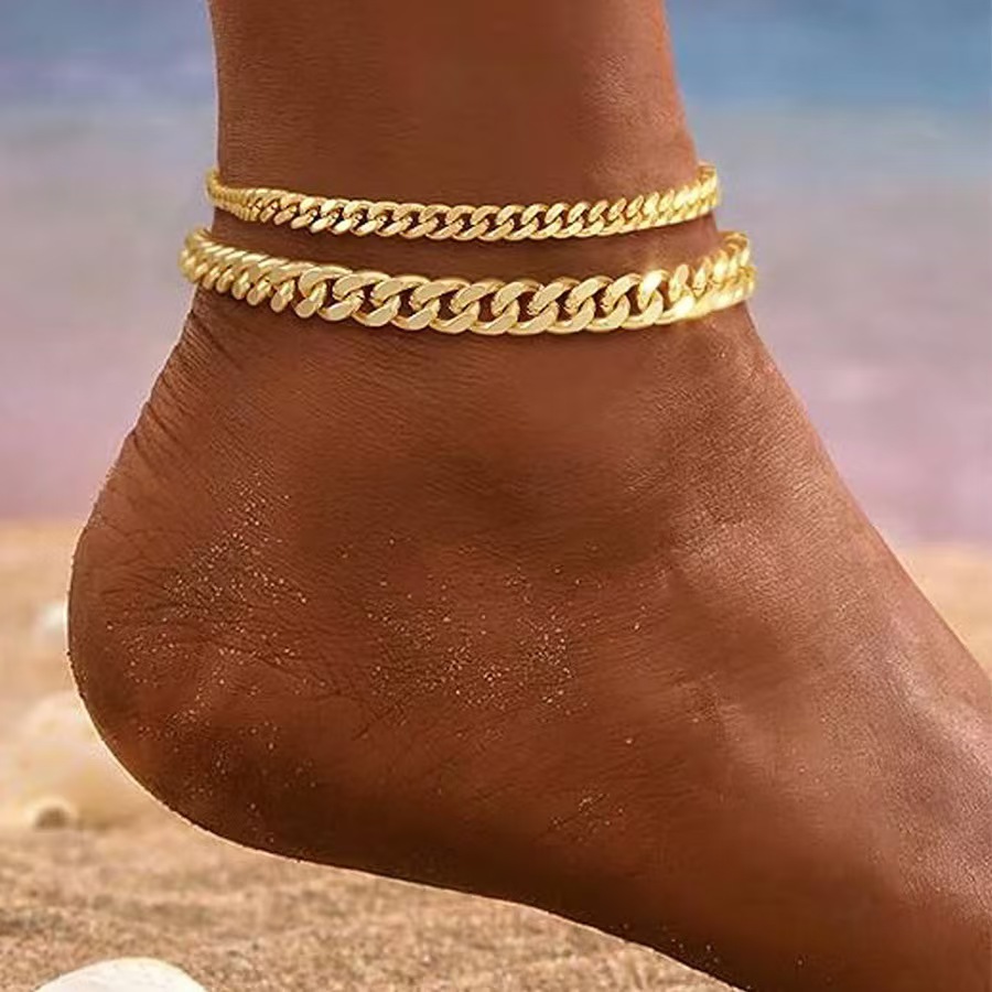 脚背链/水晶脚链/红绳脚链/脚链/水晶珠脚链产品图