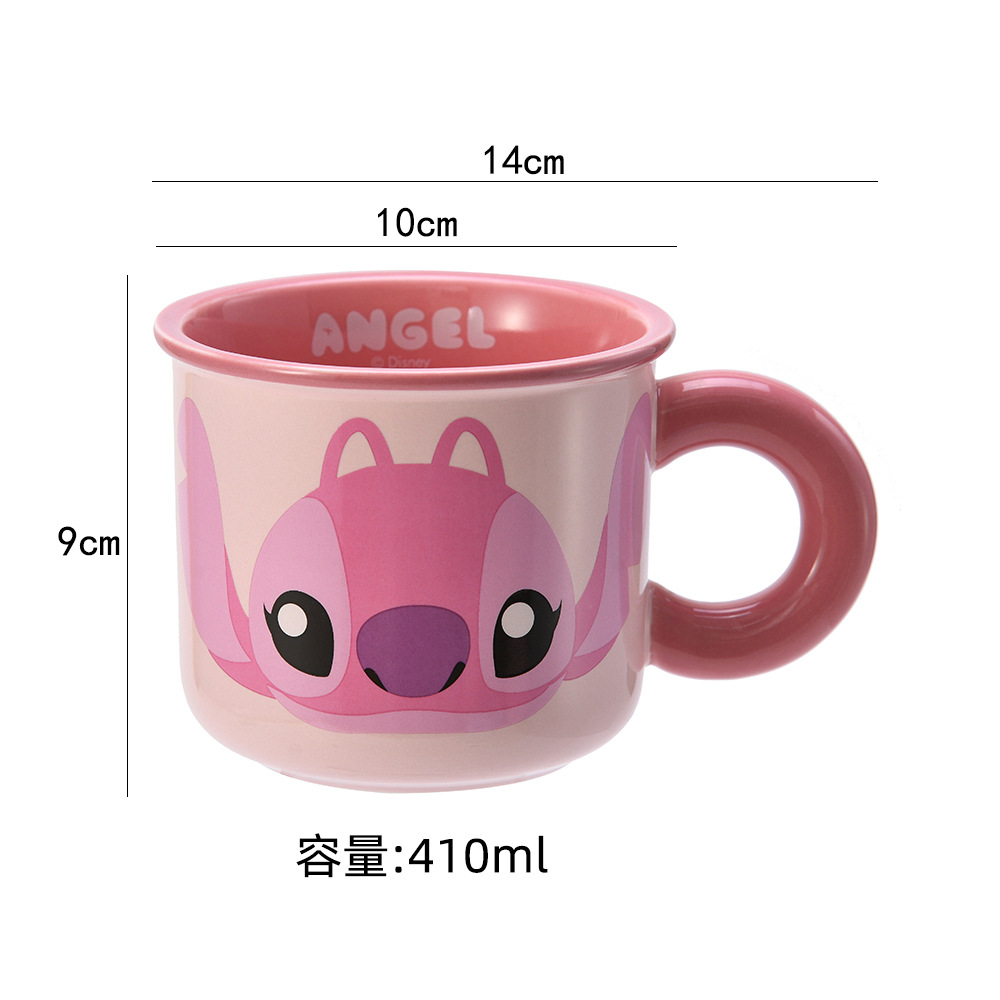 Officially authorized Stildy Big Belly Cup, cartoon cute Angel Star Cup, Breakfast milk Cup, office coffee cup Item Picture