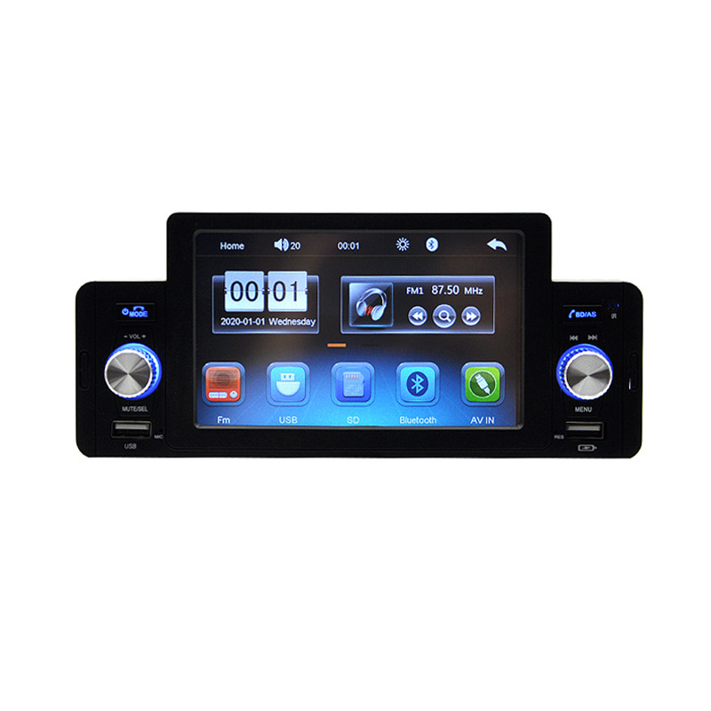 佩沃新款5寸车载中控蓝牙倒车多媒体触摸屏MP5播放器