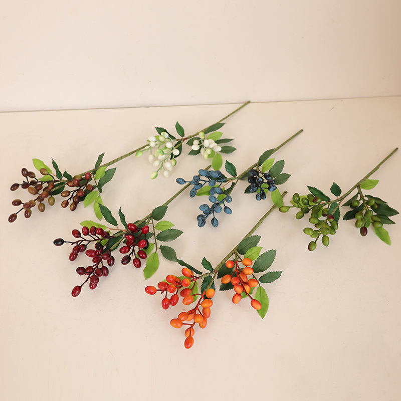 仿真圣诞浆果橄榄枝橄榄果北欧家居装饰摆件摄影道具人造果实办公文化园艺装饰品详情图4