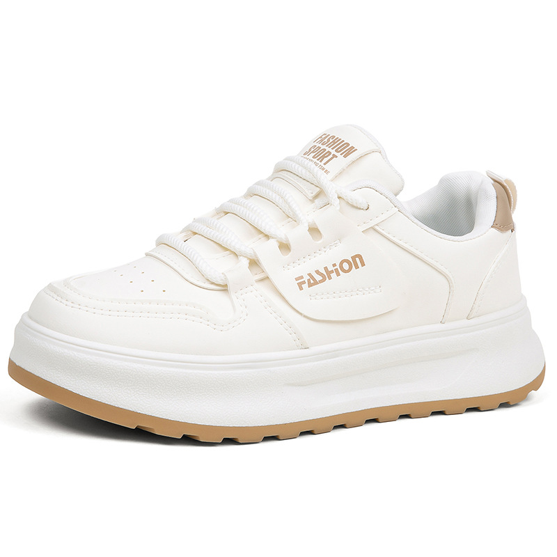 2025新款秋季百搭小白鞋女学生软底厚底运动休闲鞋户外运动鞋女款高级感舒适轻便