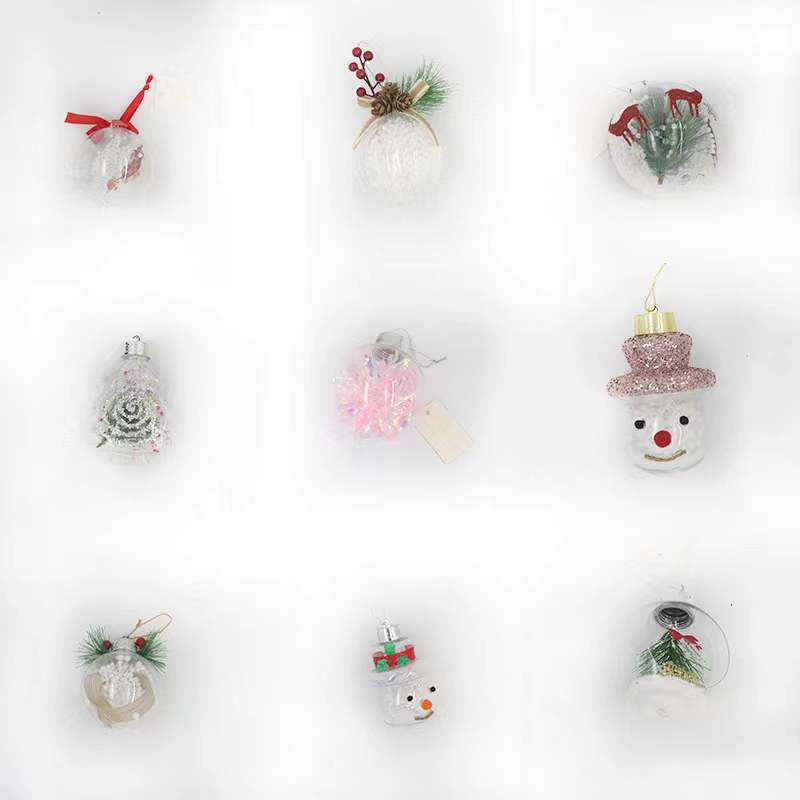 Christmas transparent DIY balls, a variety of decorative pendants, custom gifts, handicrafts, pendants, private label packaging, flowing water ornaments Christmas transparent DIY balls, a variety of decorative pendants, custom gifts, handicrafts, pendants, private label packaging, flowing water ornaments